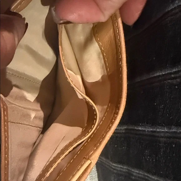 Coach Ergo Brown Signature & Leather Stripe Bifold French Wallet - Picture 6 of 6